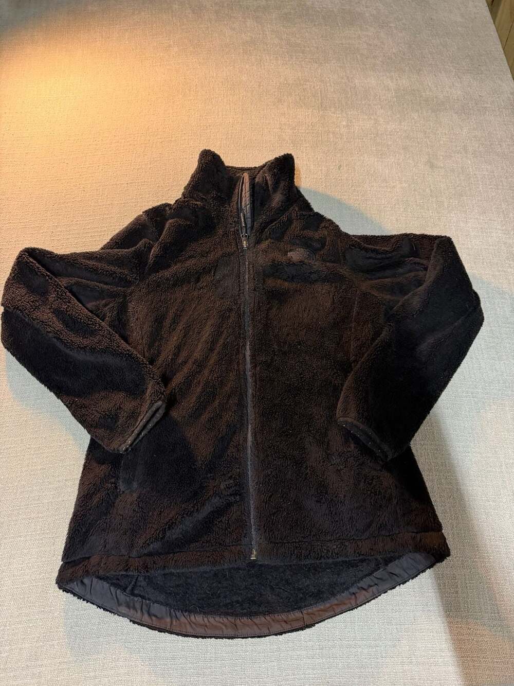 The North Face Women's Osito Fleece Jacket Size S Black Full Zip Sherpa Sweater